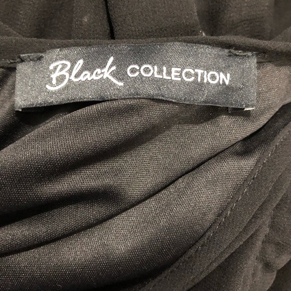 🎄Black collection  v neck beaded design dress SZ M - Picture 11 of 14